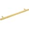 Jeffrey Alexander 12" Center-to-Center Brushed Gold Square Dominique Appliance Handle 845-12BG - alternate 5
